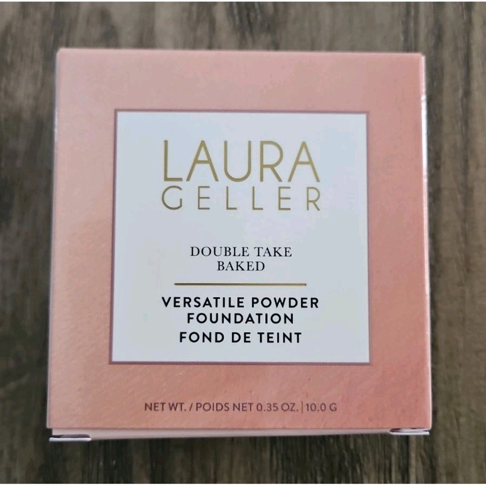 Laura Geller 0.35 oz Double Take Baked Versatile Powder Foundation -Fair (NEW)